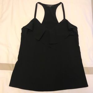 Nanette Lepore Ruffled Crepe Tank